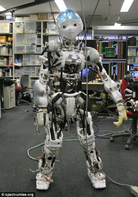 日研发新款家务机器人 骨骼结构似人类