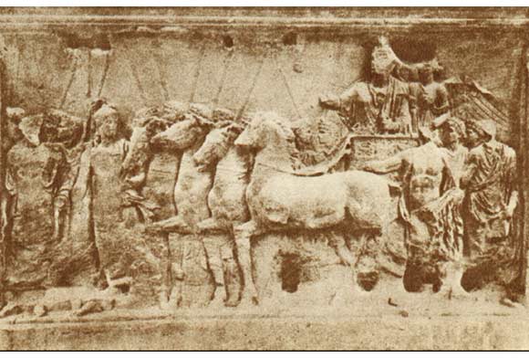 提图斯凯旋门上的浮雕_雕塑