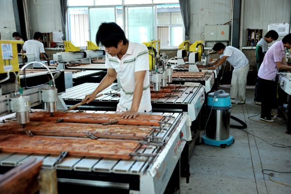 电脑雕刻的木头 电脑雕刻茶盘精雕图 - 电脑雕