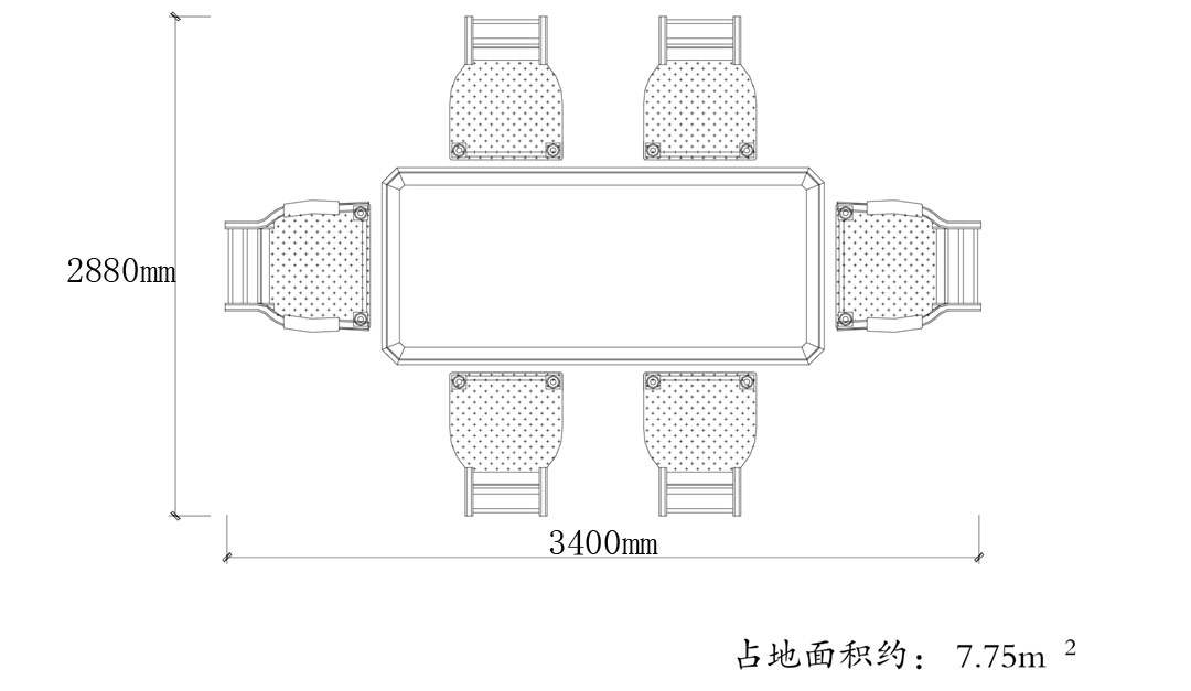 餐厅长餐桌组合