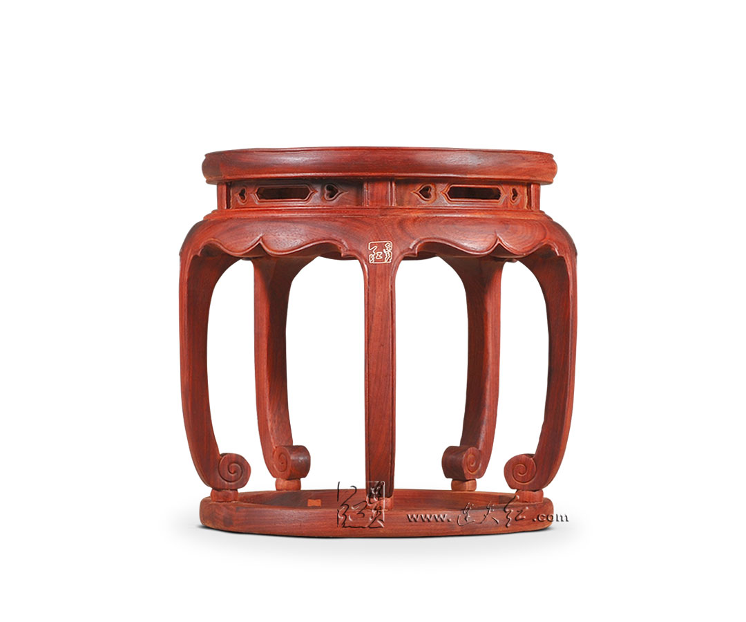 卷云足五腿圆凳